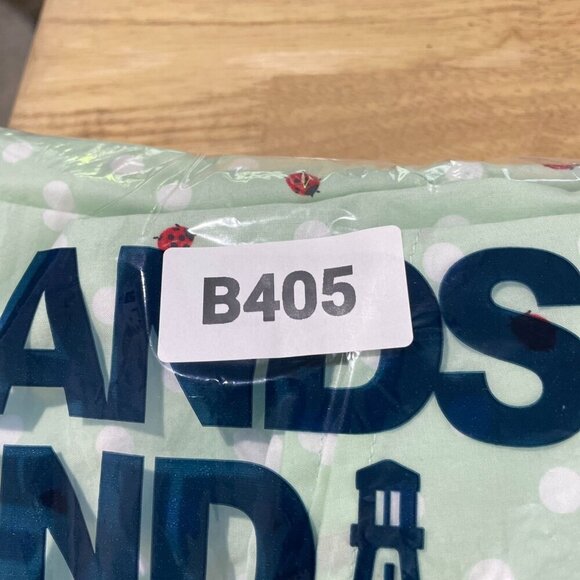 NWOT Lands' End Men's XL Mint Green Polka Dot & Ladybug Short Sleeve Button-Up - Picture 11 of 11